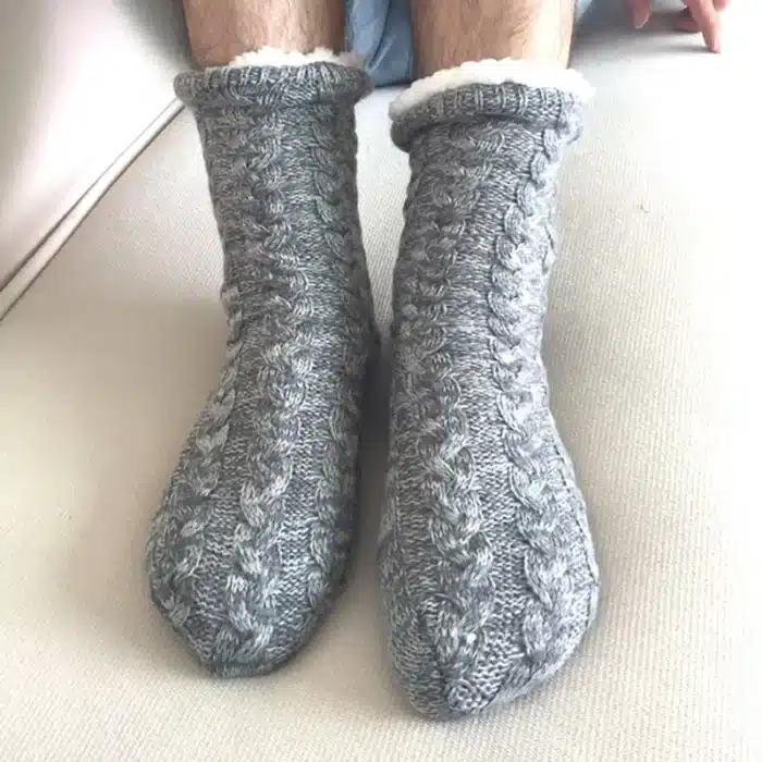 Chaussette antidérapante maison homme 2