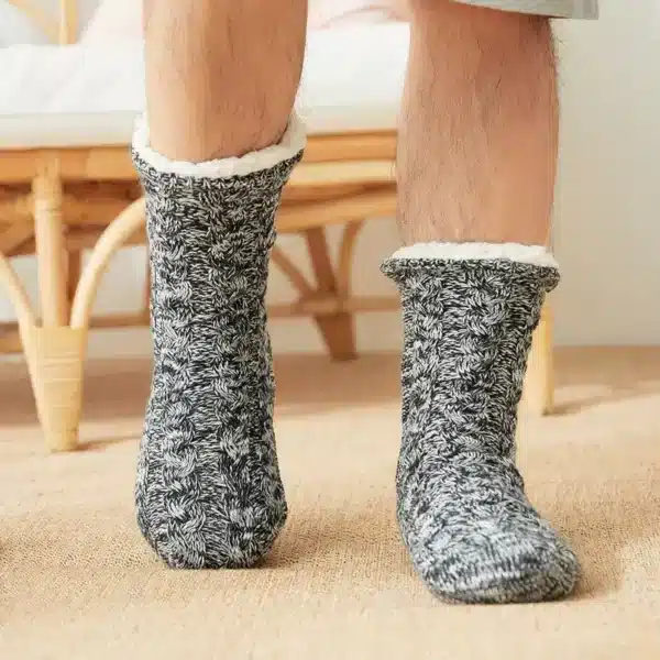 Chaussette antidérapante maison homme 1
