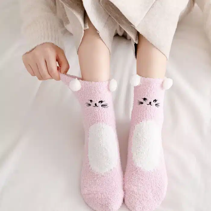 Chaussette pilou pilou chat 4