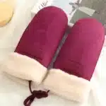 Moufles fourrées femme 4