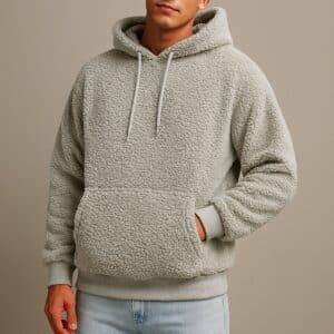 Sweat capuche homme pilou