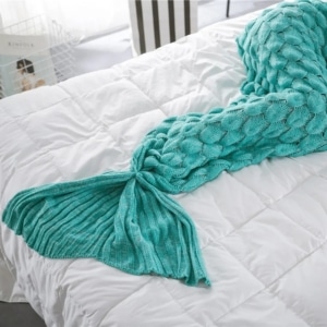 Plaid en queue de sirene