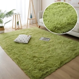 Tapis vert poil long