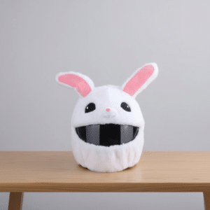 Housse casque moto lapin