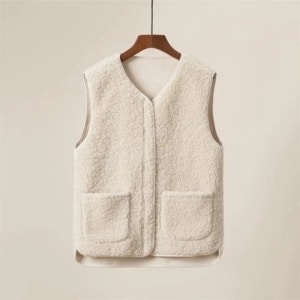 Gilet moumoute femme sans manche