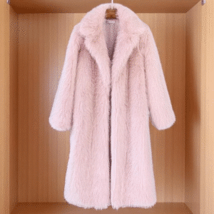 Manteau fausse fourrure femme poil long