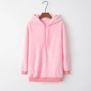 Sweat capuche moumoute femme