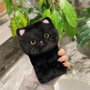 Coque Iphone fourrure chat