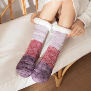 Cocooning grosse chaussette hiver femme​