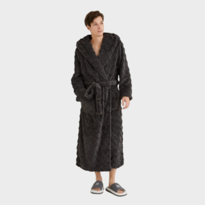 Peignoir homme a capuche​ en pilou