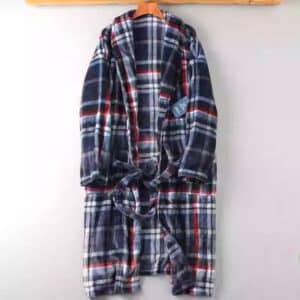 Peignoir homme a carreaux​ pilou