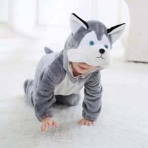 Combinaison bébé loup​