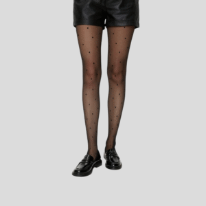 Collant pilou à pois