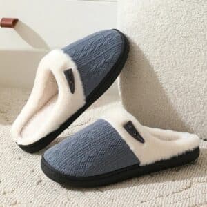 Pantoufle chaude homme​ fourrées pilou