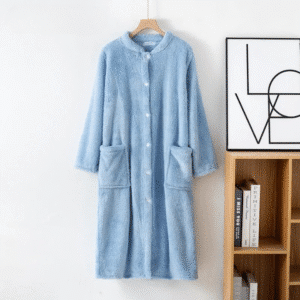 Robe de chambre bleue femme​ pilou