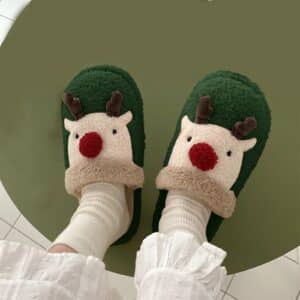 Pantoufle cerf​ femme