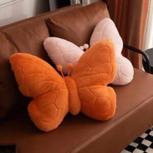 Coussin papillon moumoute