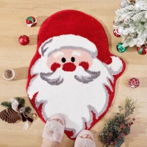 Tapis pere noel​ moumoute