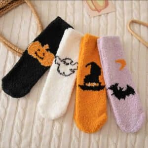 Chaussette halloween femme​ moumoute