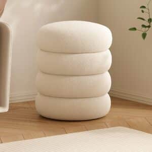 Pouf rond moumoute​