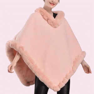 Poncho femme pilou​ chaud