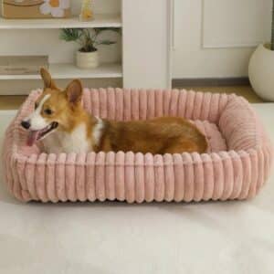 Panier chien velours côtelé​