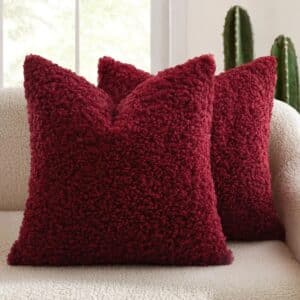 Housse de coussin bouclette​