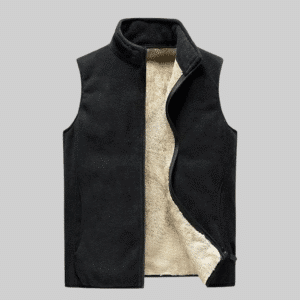 Gilet sans manche noir homme​ polaire