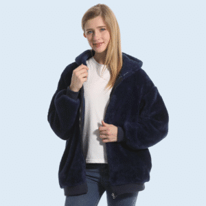 Veste polaire bleu marine femme​