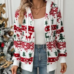 Veste polaire femme Noel
