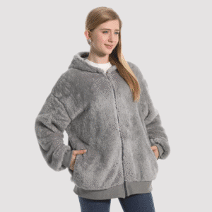 Veste pilou femme grise