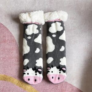 Chaussette chausson vache femme
