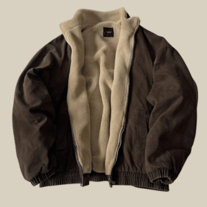 Manteau chaud homme fourrée en laine