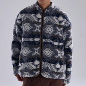 Veste homme polaire zippé vintage