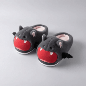 Pantoufle en forme de chauve souris