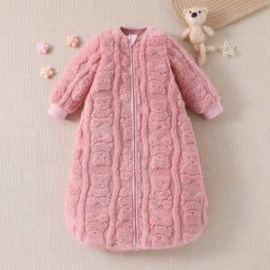 Gigoteuse bebe chaude​ rose en pilou