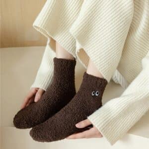 Chaussettes moumoute petits yeux