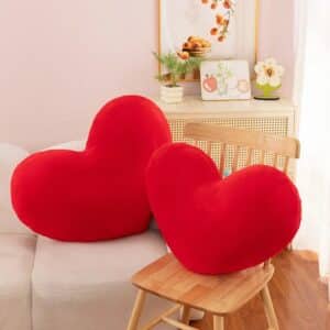 Coussin coeur rouge​