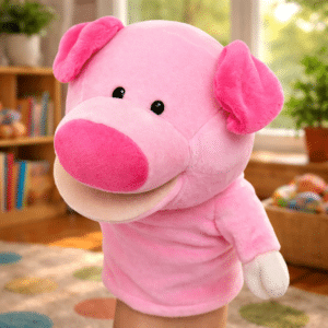 Marionnette cochon​ peluche