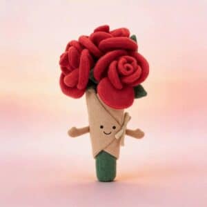 Bouquet de rose peluche