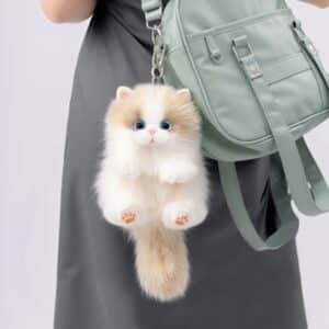 Porte clé peluche chat​