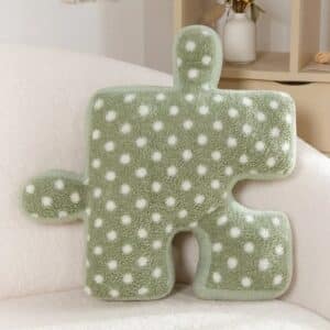 Coussin en forme de puzzle