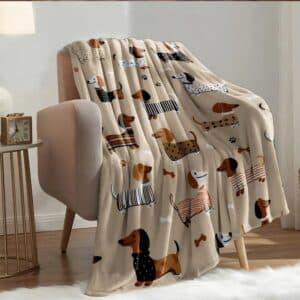 Plaid teckel​ tout doux