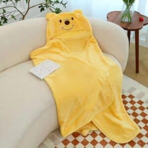 Plaid Winnie l'ourson capuche