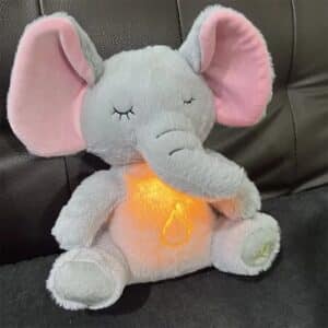 Peluche apaisante qui respire​ élephant