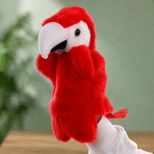 Marionnette perroquet​ peluche
